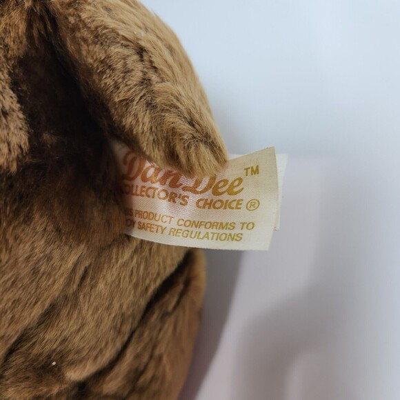 Vintage Dan Dee Christmas Reindeer Moose Plush Toy 15 in. with Tags Scarf - Picture 8 of 9